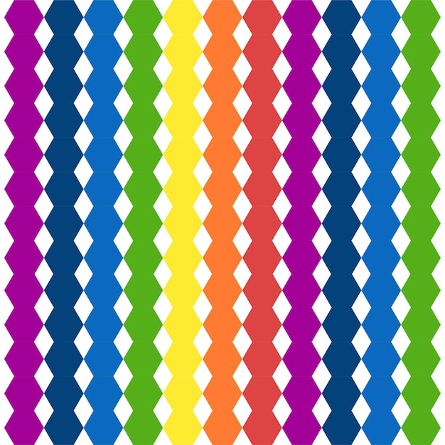 Vector de patrones geométricos de arco iris de colores