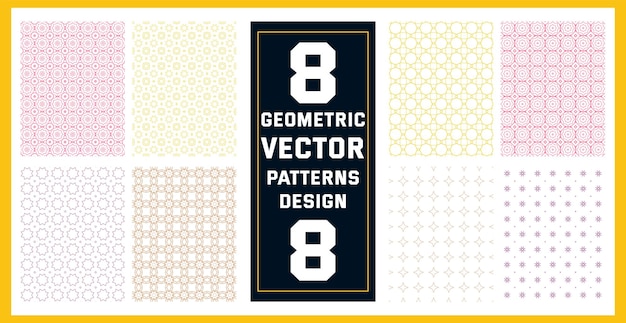 Vector de patrones geométricos sin costura para diseño de impresión