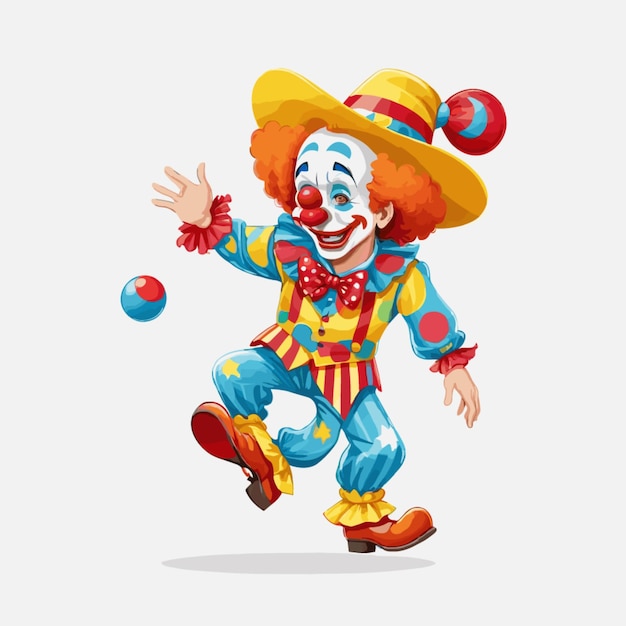 El vector del payaso del rodeo