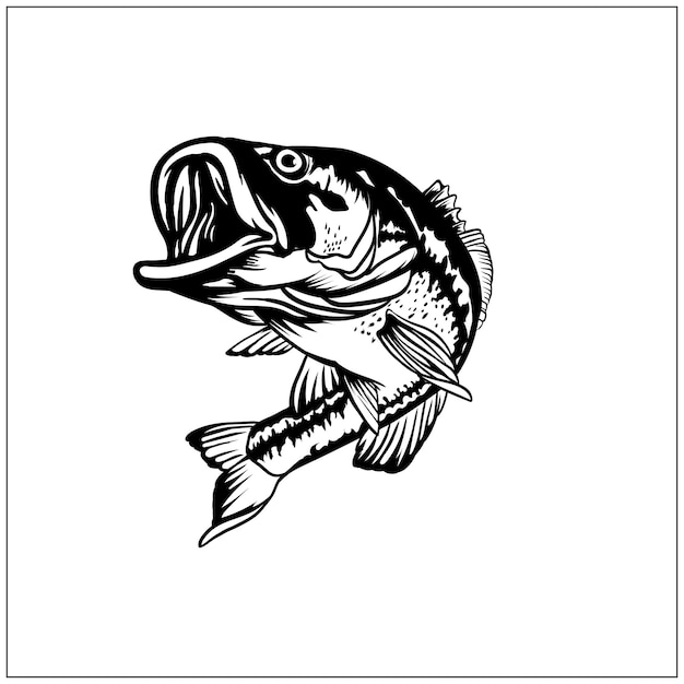 Vector de peces de big bass clipart de big bass