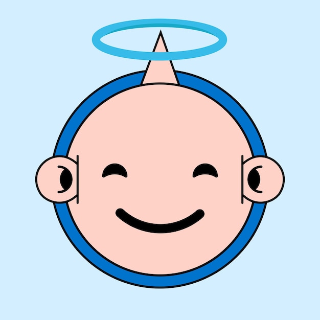 El vector de pegatinas emoji funky