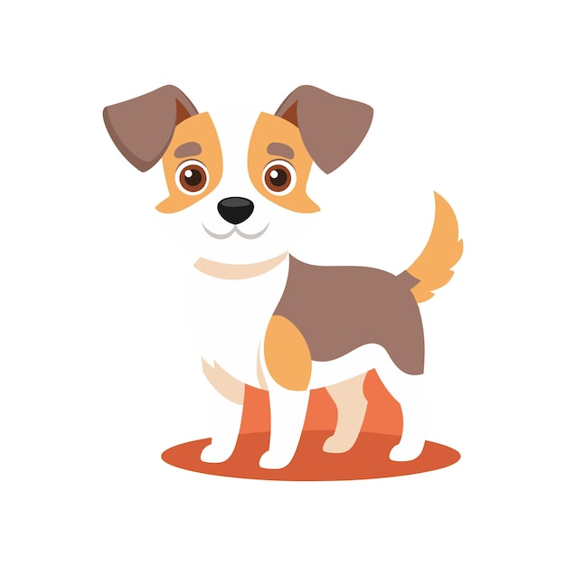 Vector de pegatinas para perros bonitos