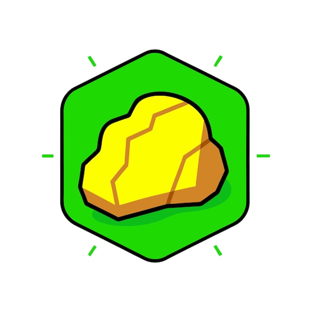 Vector de pepitas de oro