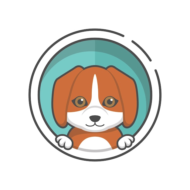 Vector vector de perro beagle