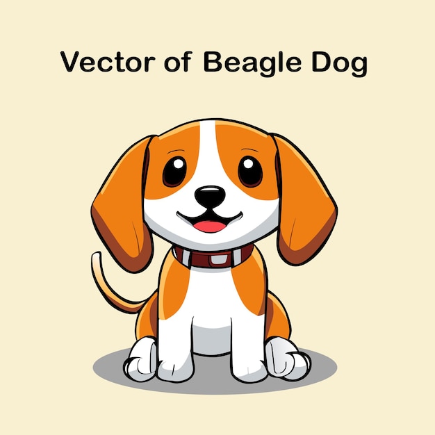 Vector del perro beagle