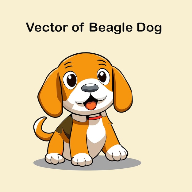 Vector del perro beagle