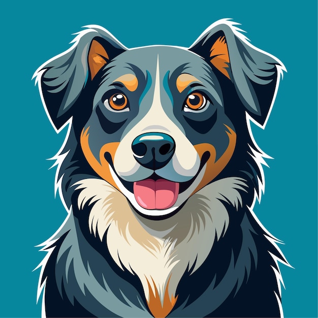 Vector de perro hermoso