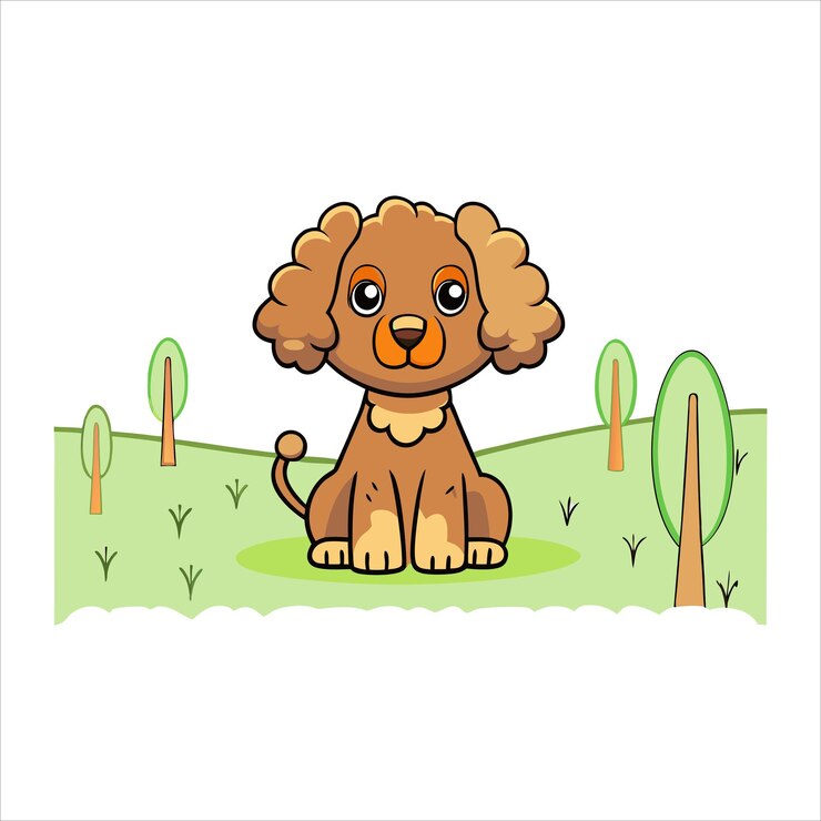 Vector el vector del perro lindo