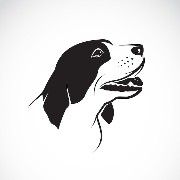 Vector de un perro sobre fondo blanco. ilustración vectorial en capas fácil de editar. mascota. animales