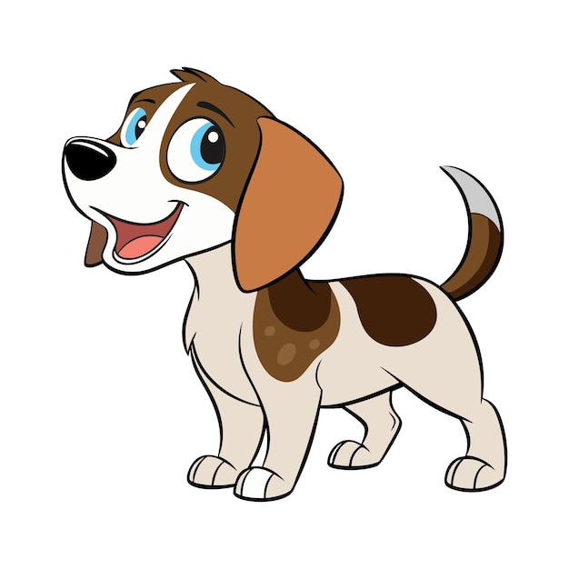 Vector de perros de dibujos animados