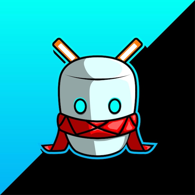 Vector de personaje de héroe marshmello softblue