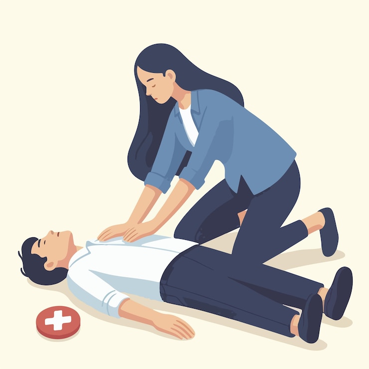 Vector vector del personal médico que ayuda a una persona inconsciente