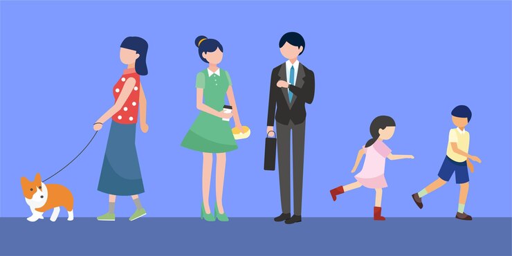 vector personas haciendo diferentes acciones