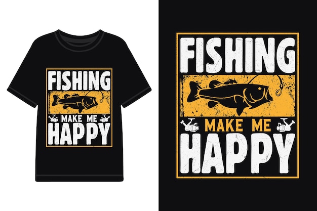 Vector pesca diseño de camiseta tipografía diseño de camiseta archivos vectoriales