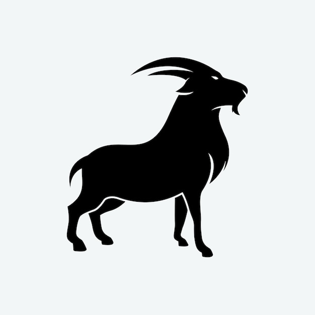 Vector de pico de ovejas de montaña blancas y negras