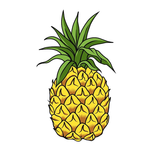 Vector de piña