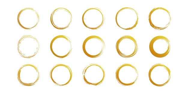 Vector de pincel dorado con concepto creativo único Vector Premium parte 4