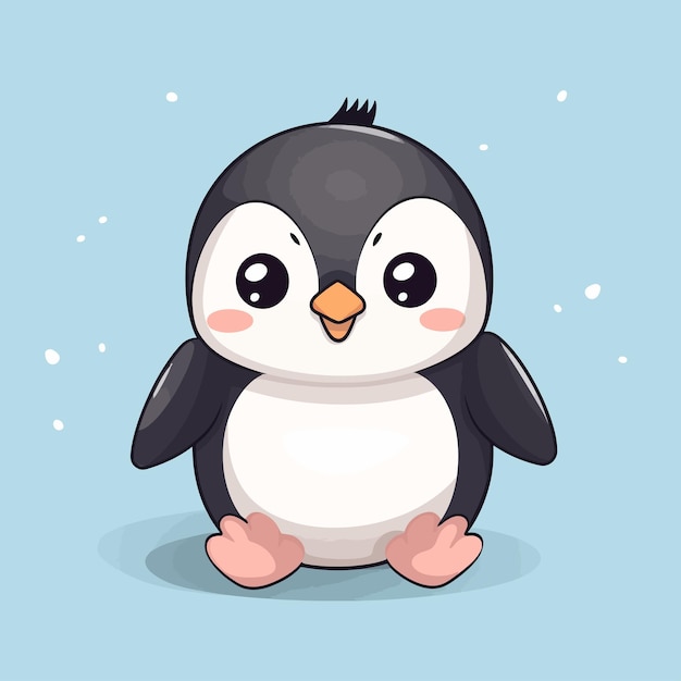 El vector del pingüino es lindo.