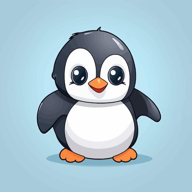 El vector del pingüino es lindo.