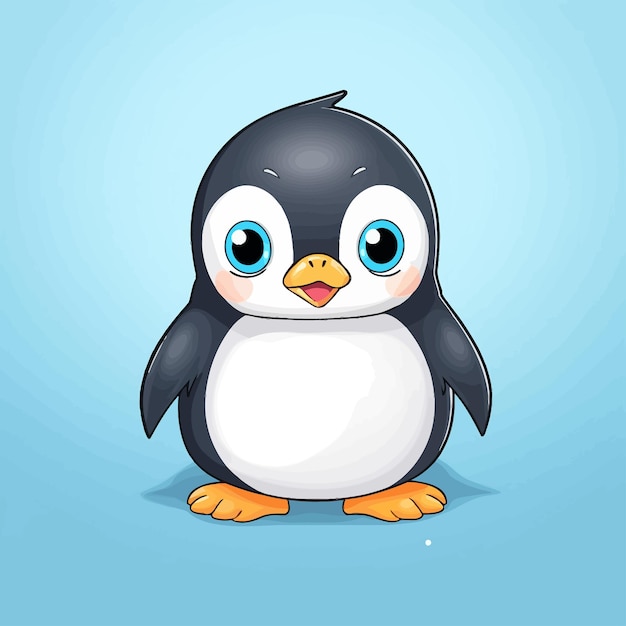 El vector del pingüino es lindo.