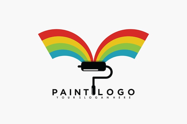 Vector de pintura de diseño de logotipo premium