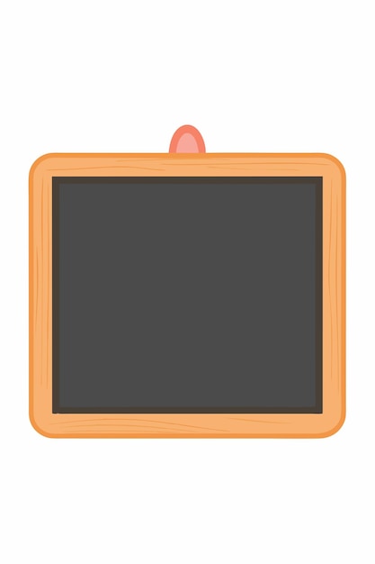 Vector de pizarra sobre fondo blanco