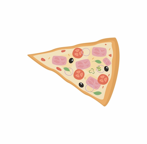 Vector pizza Vector comida decoración dibujos animados pizza