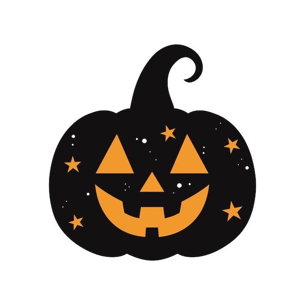 El vector plano de la calabaza de Halloween