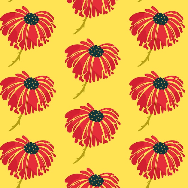 Vector plano de diseño floral moderno