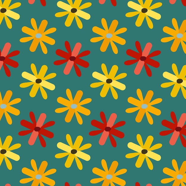 Vector plano de diseño floral moderno