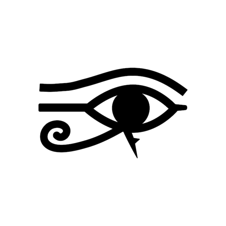 Vector vector plano egipto antiguo horus ojo del faraón
