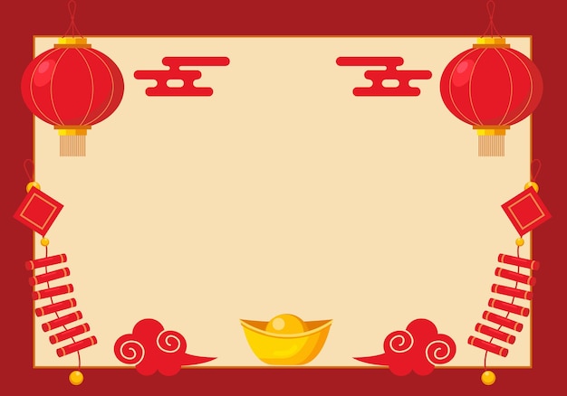 Vector plano de fondo del año nuevo chino