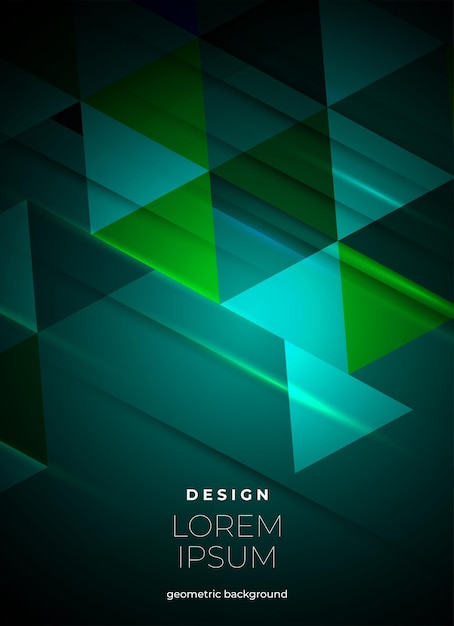 Vector plano Fondo geométrico mínimo Composición de formas dinámicas Vector Eps10