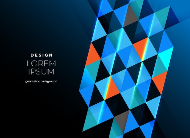 Vector plano Fondo geométrico mínimo Composición de formas dinámicas Vector Eps10