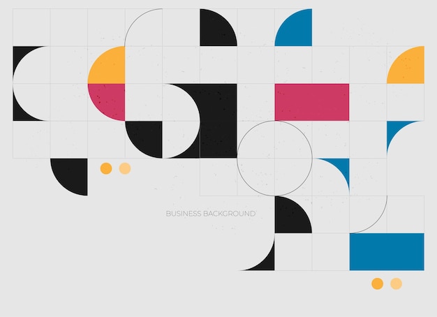 Vector plano Fondo geométrico mínimo Composición de formas dinámicas Vector Eps10
