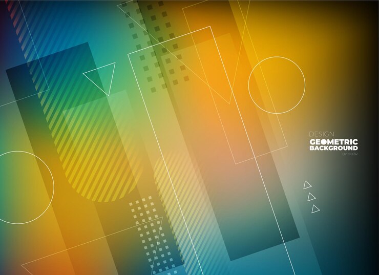 Vector vector plano fondo geométrico mínimo composición de formas dinámicas vector eps10