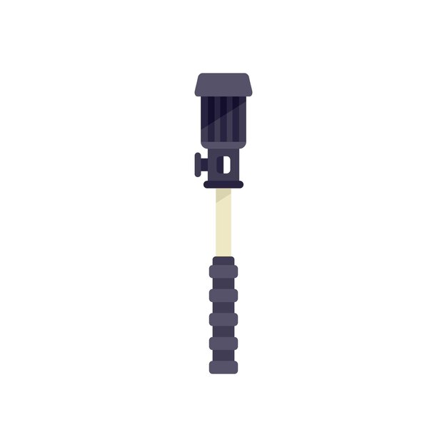 Vector plano del icono de la bomba de tratamiento Motor de agua Equipo de máquina aislado
