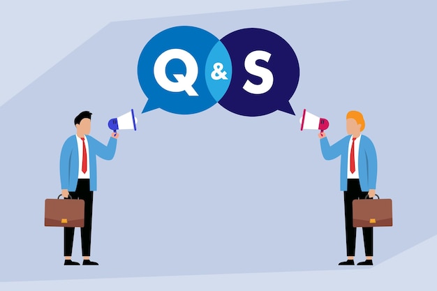 Vector plano Ilustración de conversación de negocios