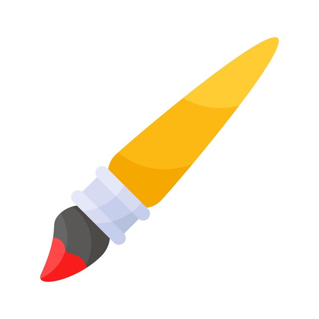 Vector plano moderno hecho a mano de pincel icono personalizable