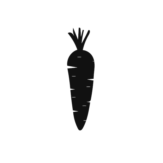 Vector plano de zanahoria