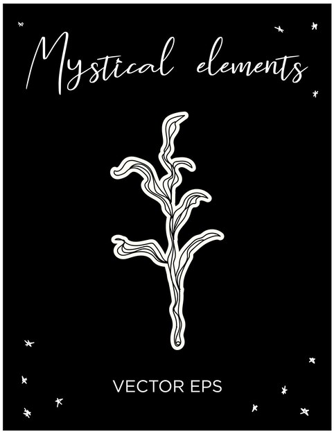Vector de plantas místicas