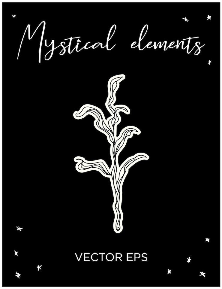 Vector de plantas místicas