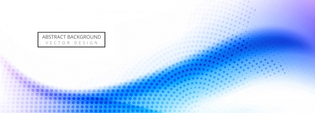 Vector de plantilla de banner de onda abstracta