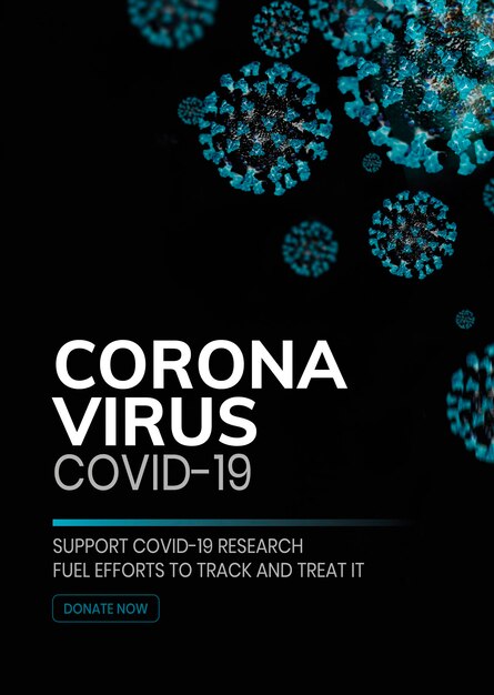 Vector de plantilla de conocimiento de Covid-19 y Corona Virus