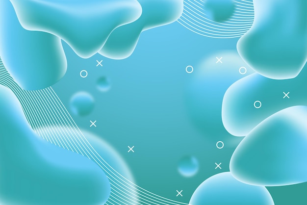 Vector de plantilla de degradado de fondo abstracto fluido