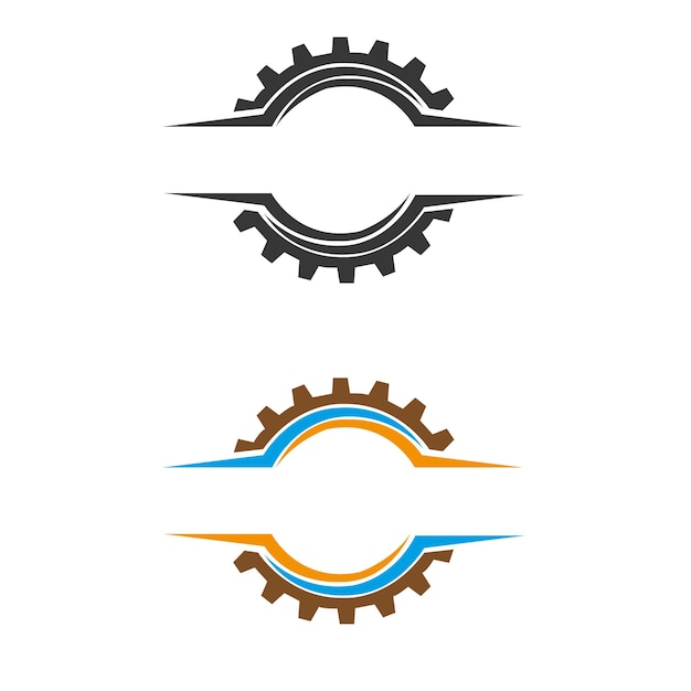 Vector de plantilla de diseño de icono de engranaje Vector libre