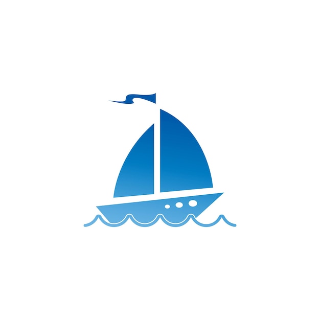 Vector de plantilla de diseño de icono de logotipo de crucero