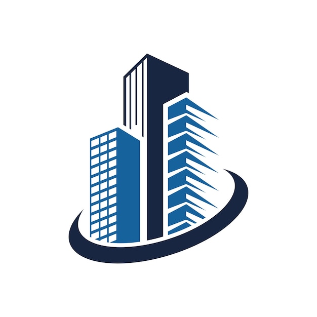 Vector de plantilla de diseño de icono de logotipo de edificio