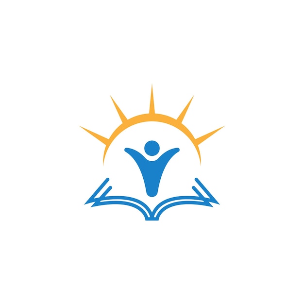 Vector de plantilla de diseño de icono de logotipo de educación