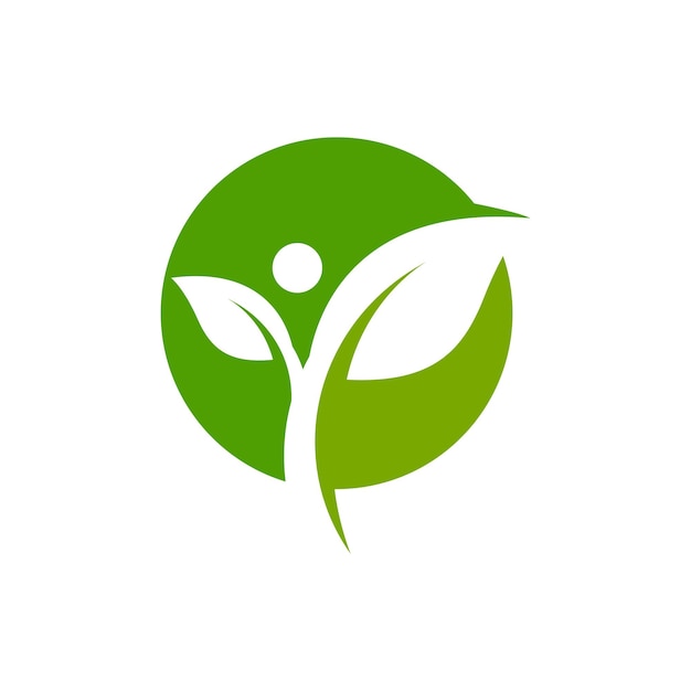 Vector de plantilla de diseño de icono de logotipo de hoja